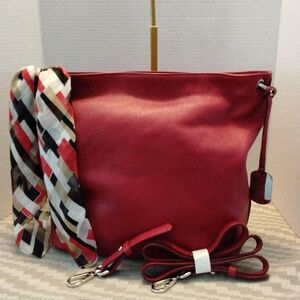 Furla Red Leather Shoulder Bag